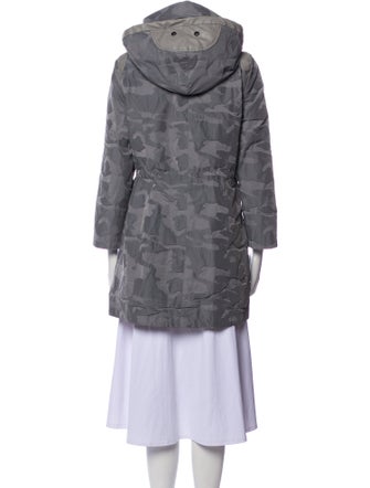 Blanc Noir Camouflage Print Parka