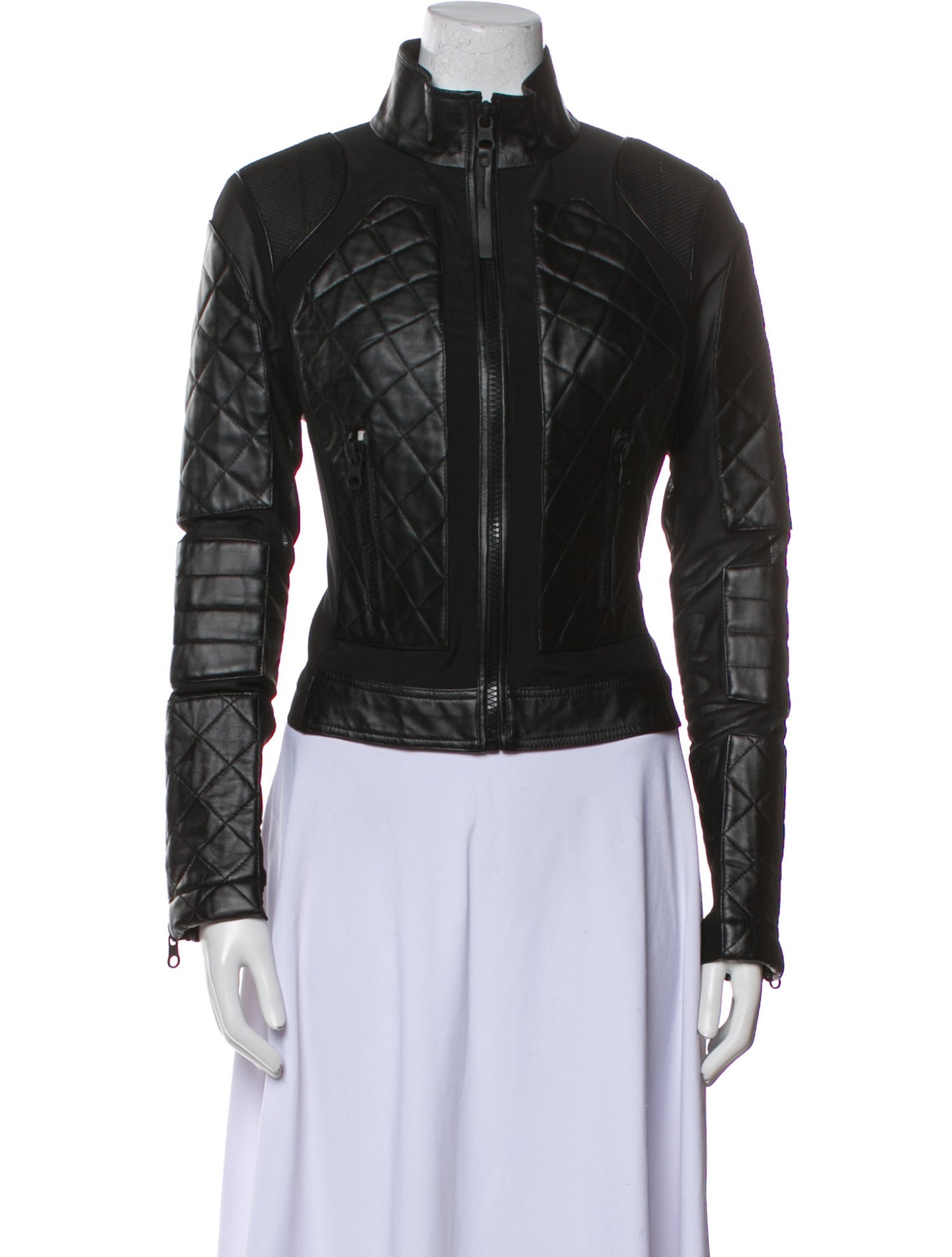 Blanc Noir Leather Biker Jacket