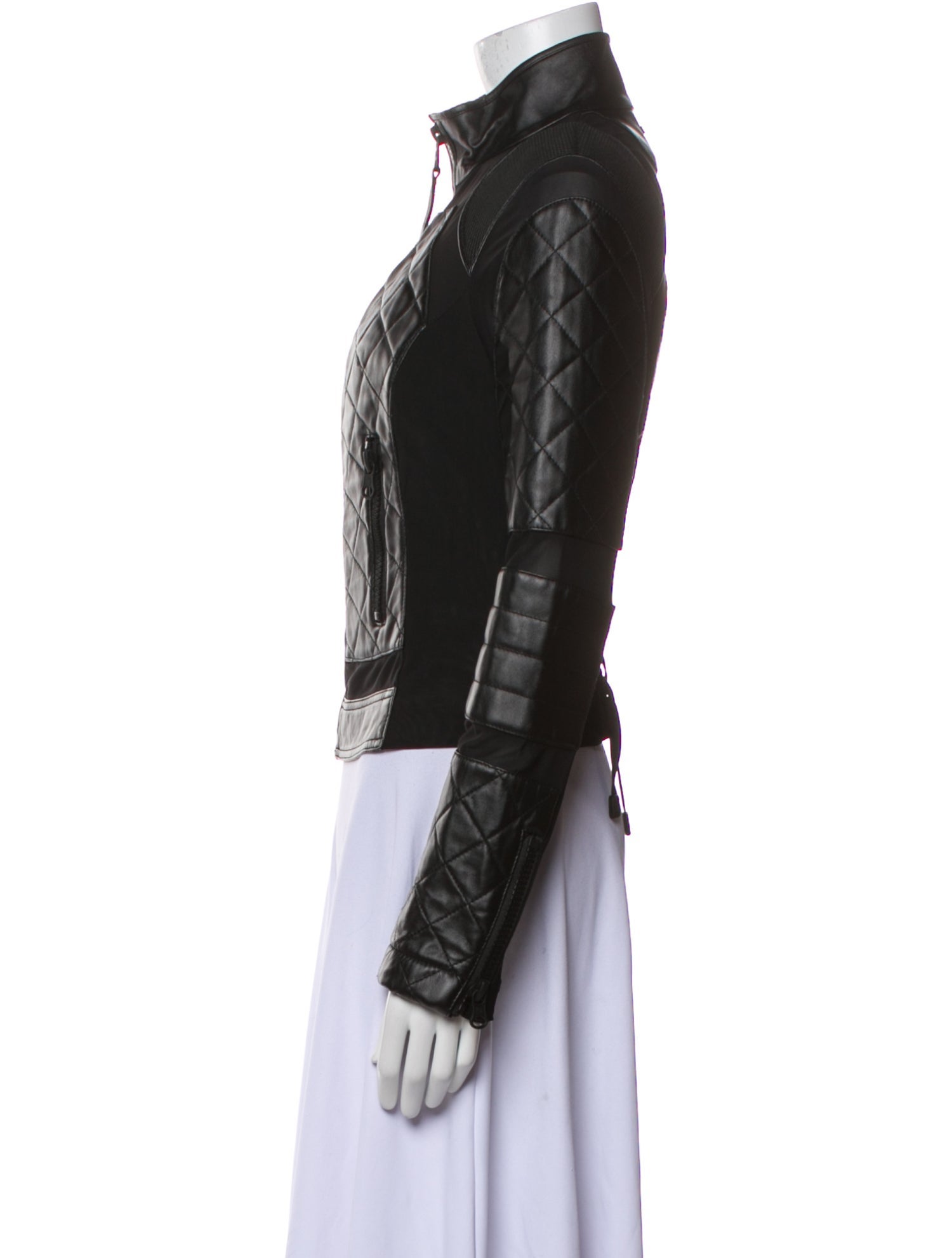 Blanc Noir Leather Biker Jacket