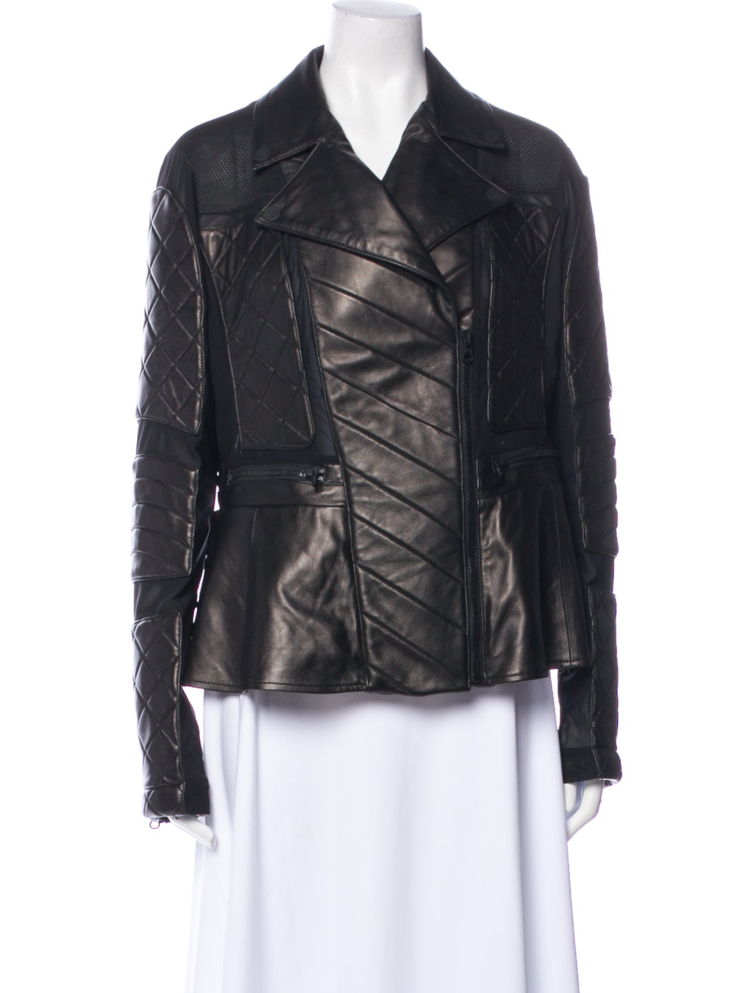 Blanc Noir Leather Biker Jacket