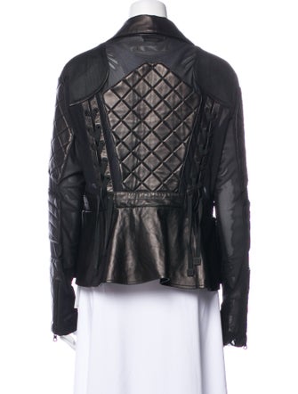 Blanc Noir Leather Biker Jacket