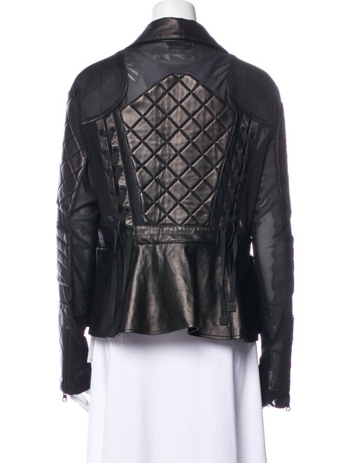 Blanc Noir Leather Biker Jacket