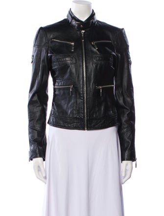 Blanc Noir Leather Biker Jacket