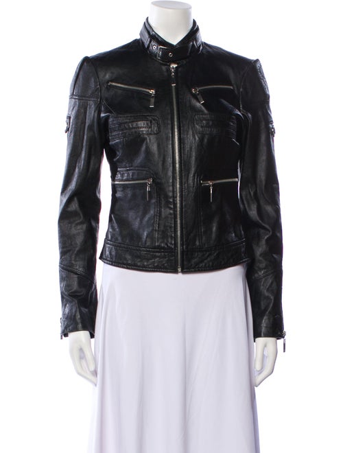 Blanc Noir Leather Biker Jacket