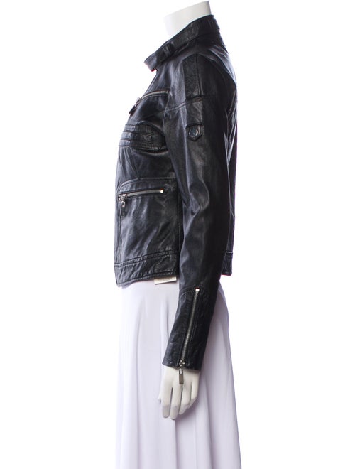 Blanc Noir Leather Biker Jacket