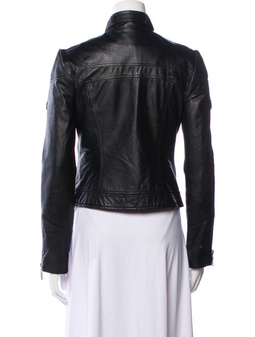 Blanc Noir Leather Biker Jacket
