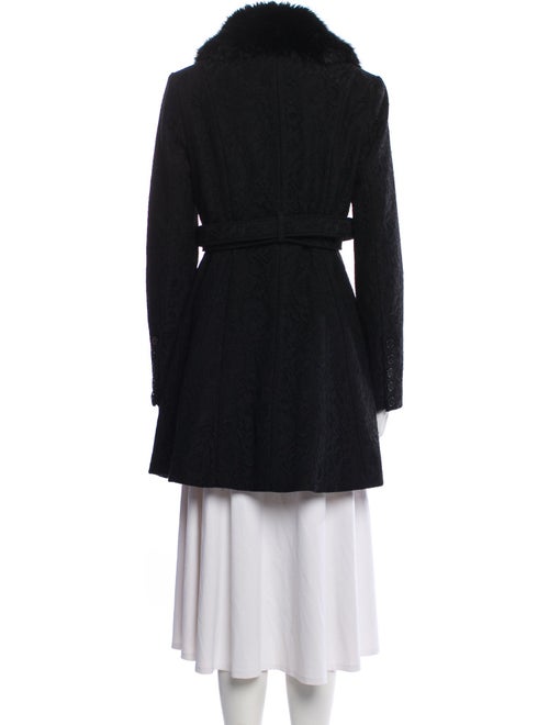 Blanc Noir Wool Faux Fur Coat