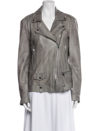 Blanc Noir Leather Biker Jacket