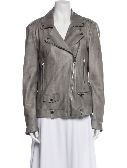 Blanc Noir Leather Biker Jacket