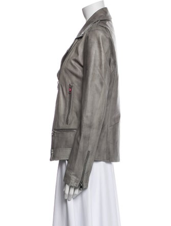 Blanc Noir Leather Biker Jacket