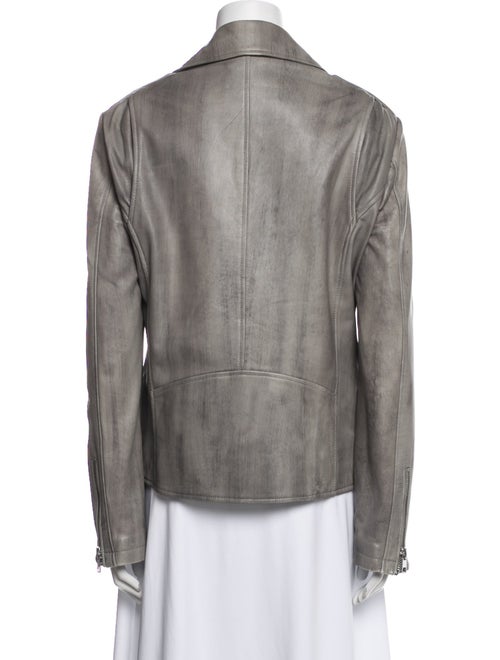 Blanc Noir Leather Biker Jacket