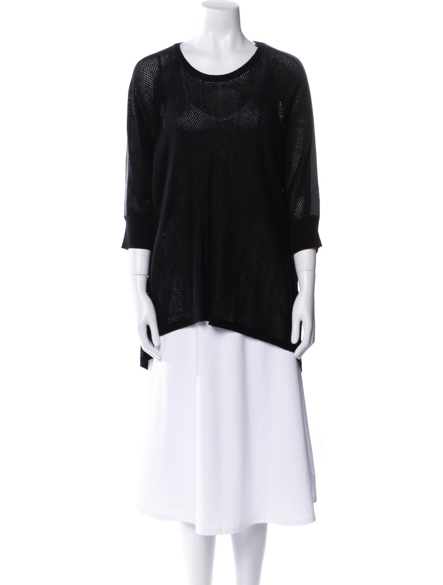 Blanc Noir Scoop Neck Sweater