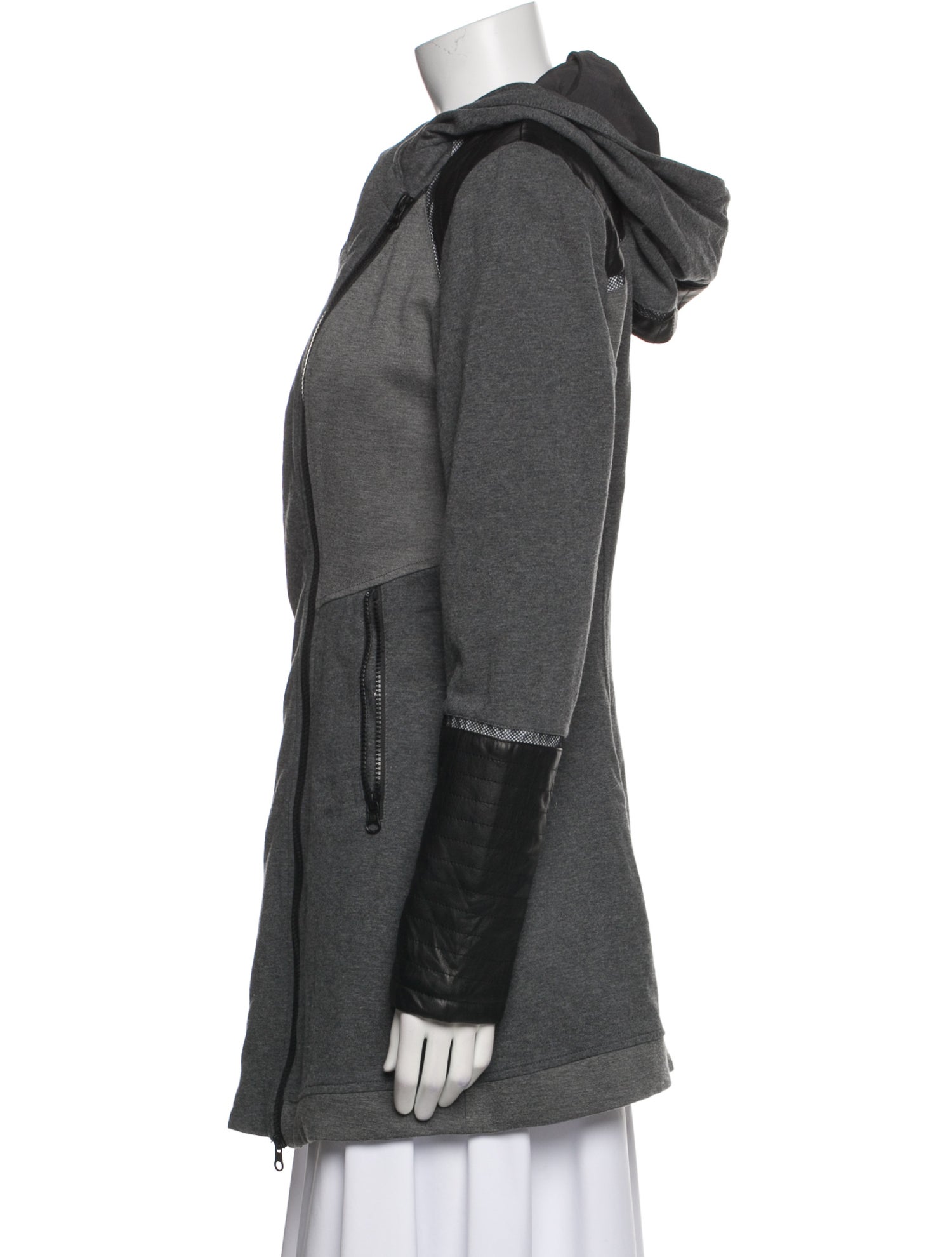 Blanc Noir Colorblock Pattern Coat