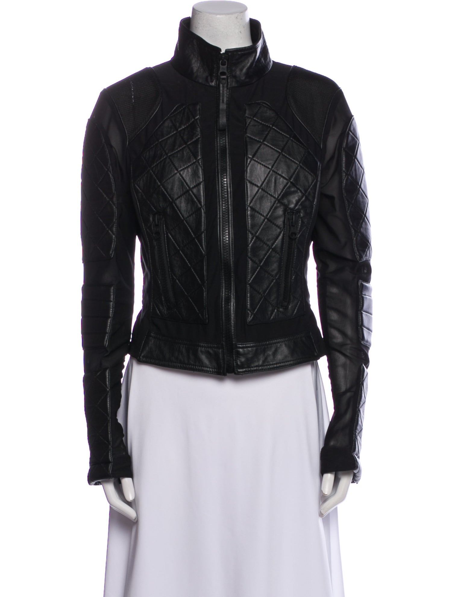 Blanc Noir Leather Biker Jacket