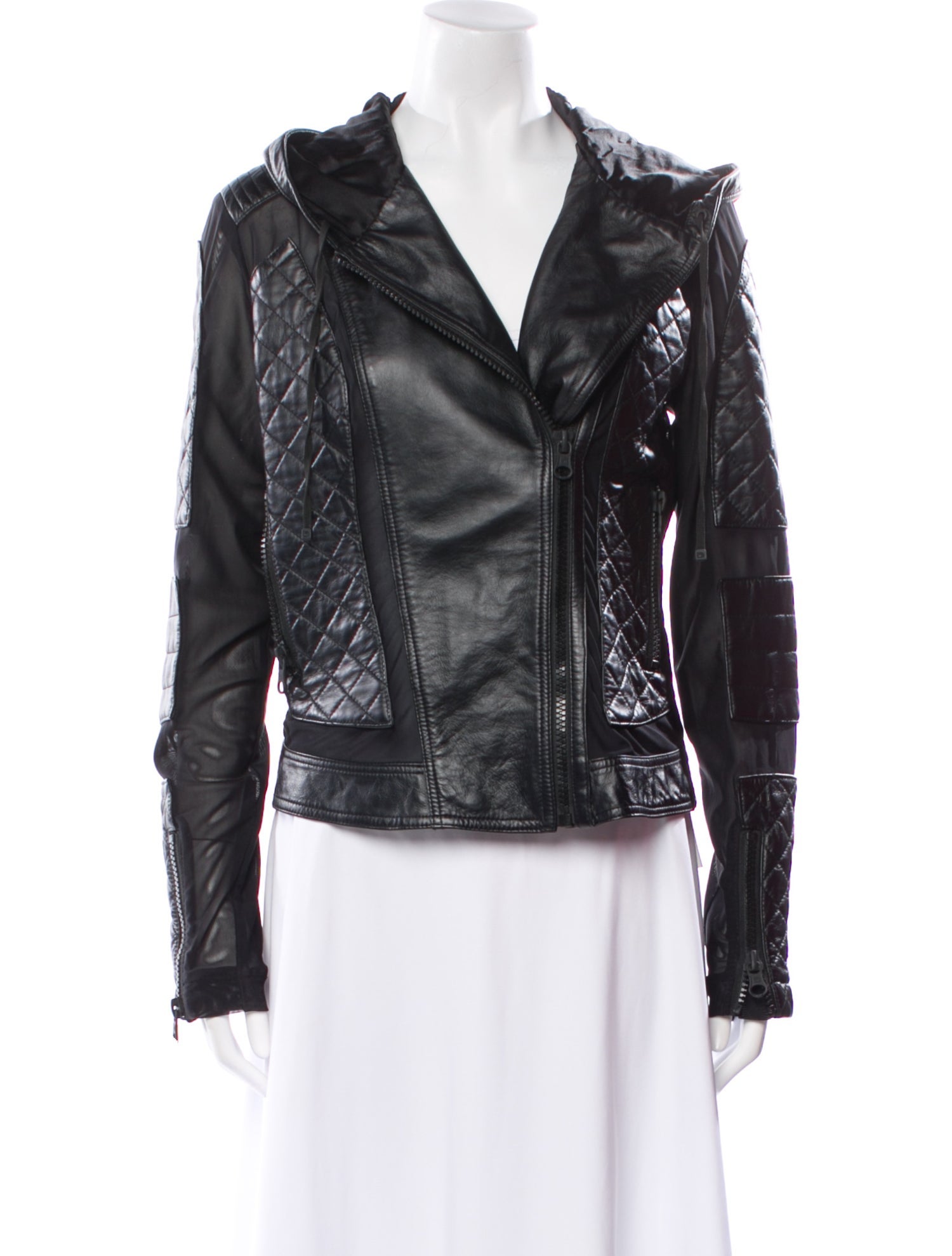 Blanc Noir Leather Biker Jacket
