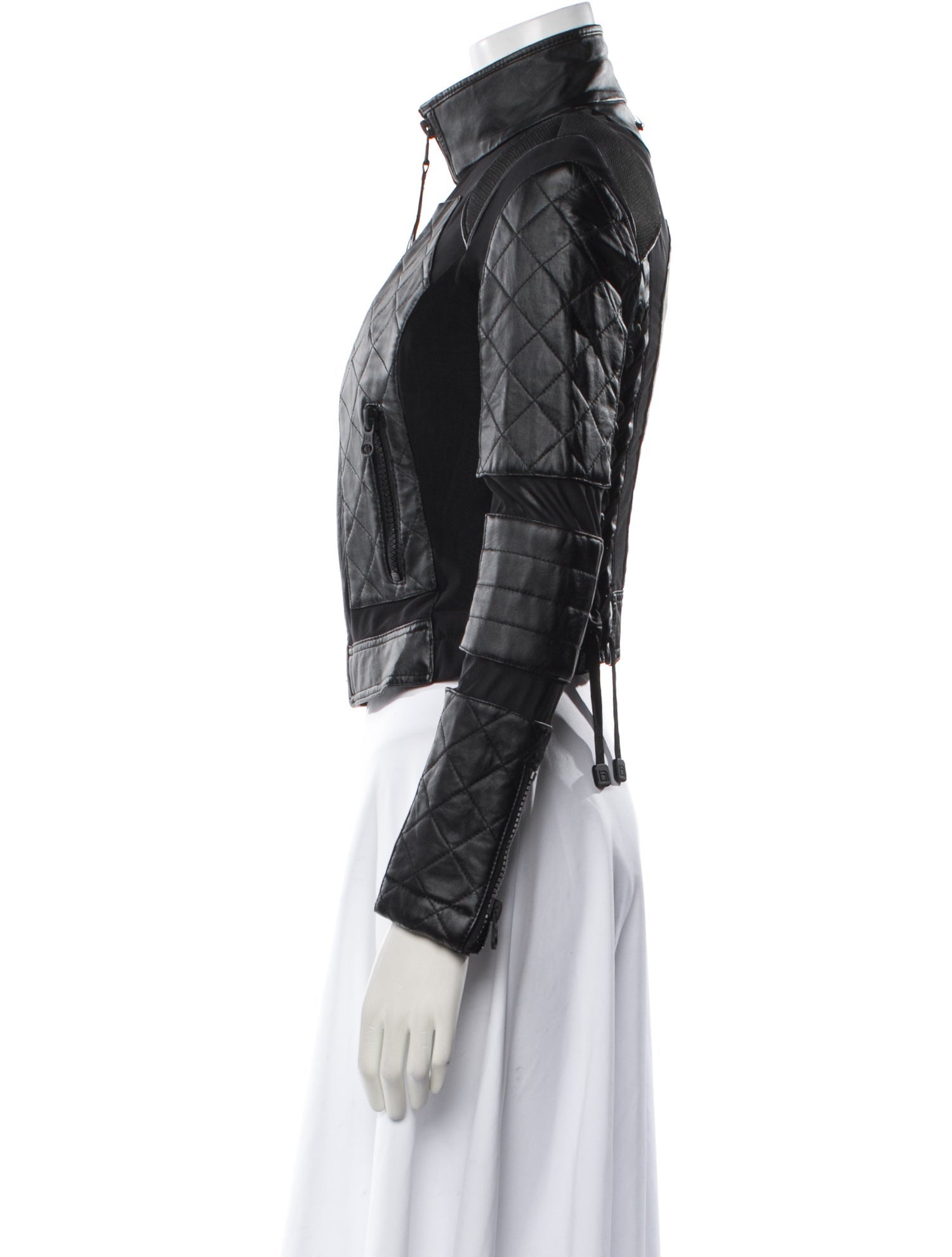 Blanc Noir Leather Biker Jacket