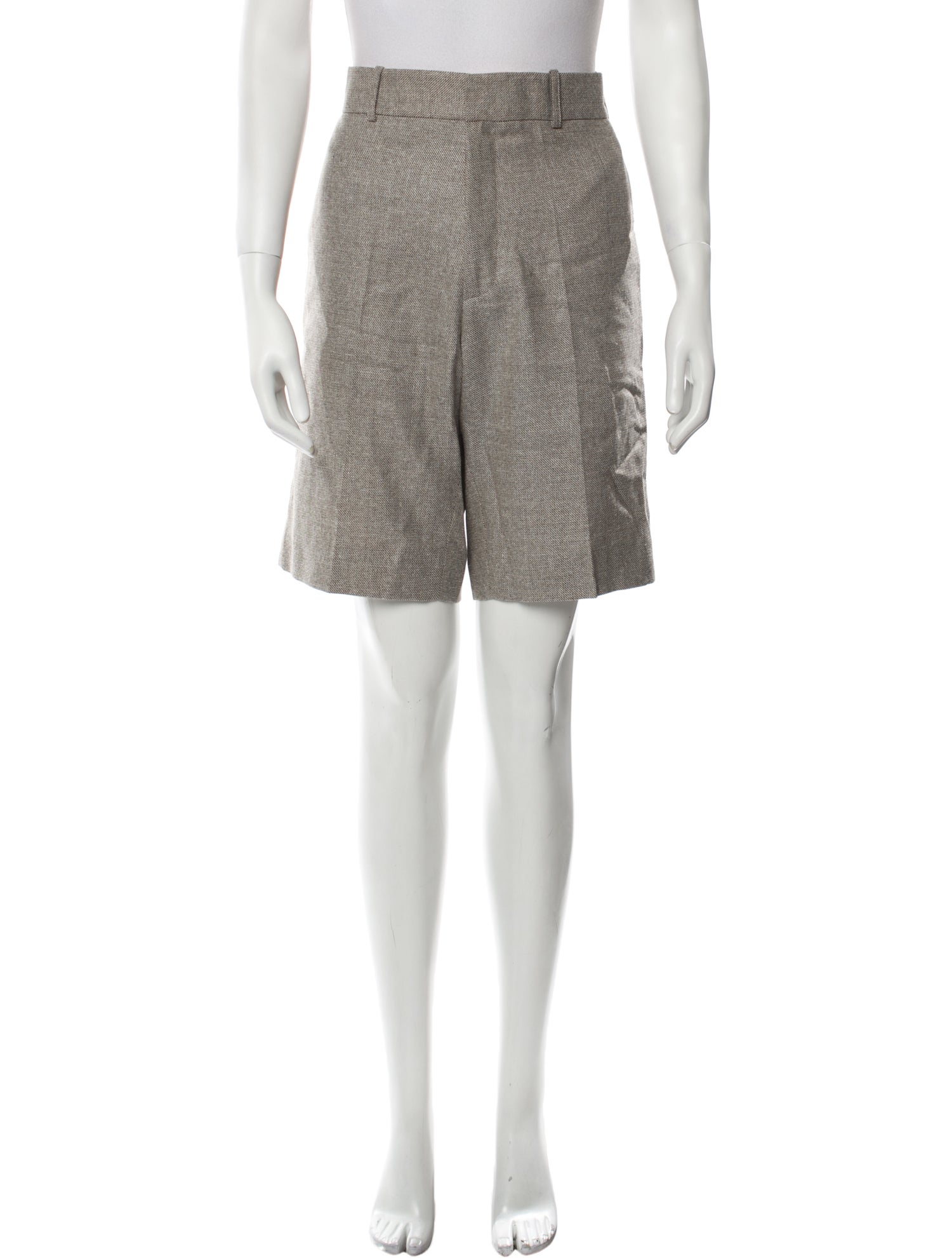 Super Blond Wool Knee-Length Shorts