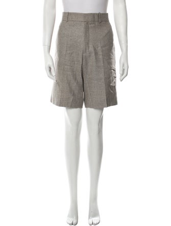Super Blond Wool Knee-Length Shorts