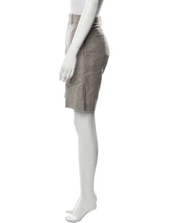 Super Blond Wool Knee-Length Shorts