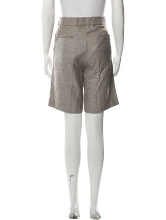 Super Blond Wool Knee-Length Shorts