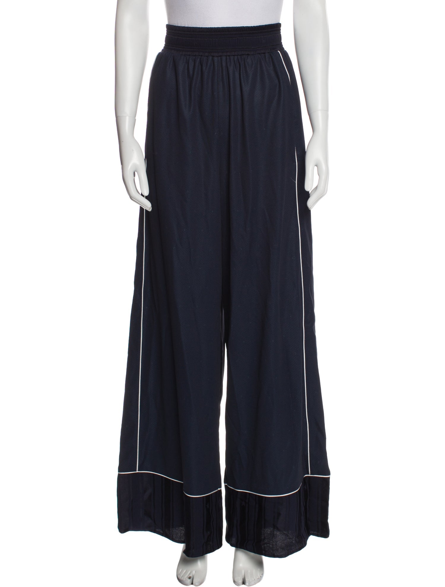 Super Blond Graphic Print Wide Leg Pants