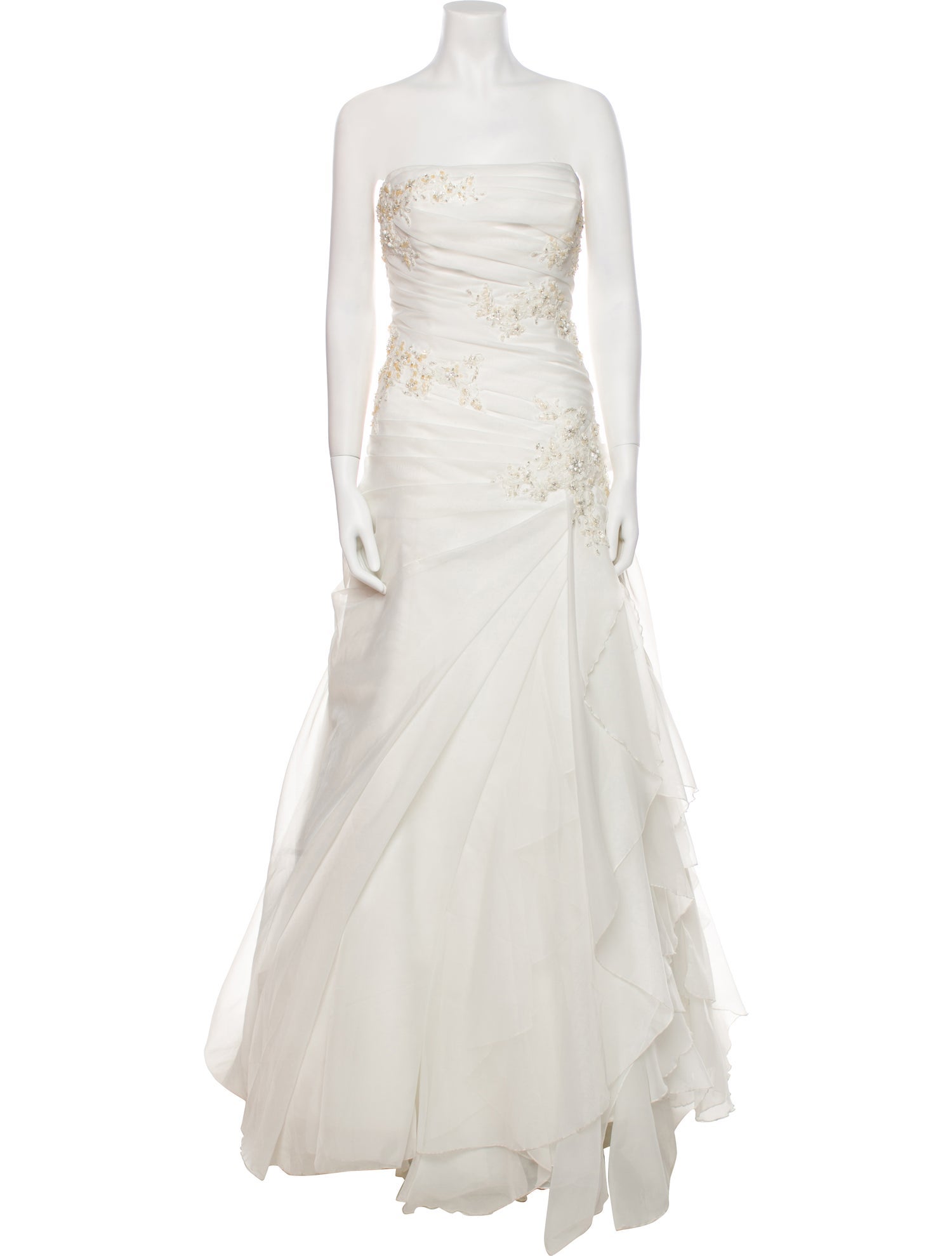 Blue Bridal Strapless Long Dress Neutrals Dresses, Clothing