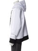 Black Barrett Colorblock Pattern Open Front Hoodie