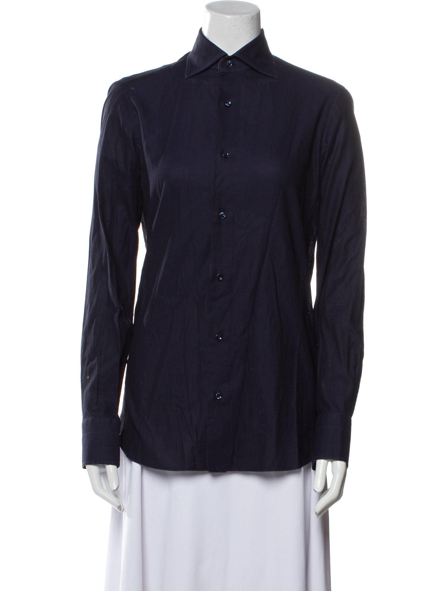 Bless Long Sleeve Button-Up Top