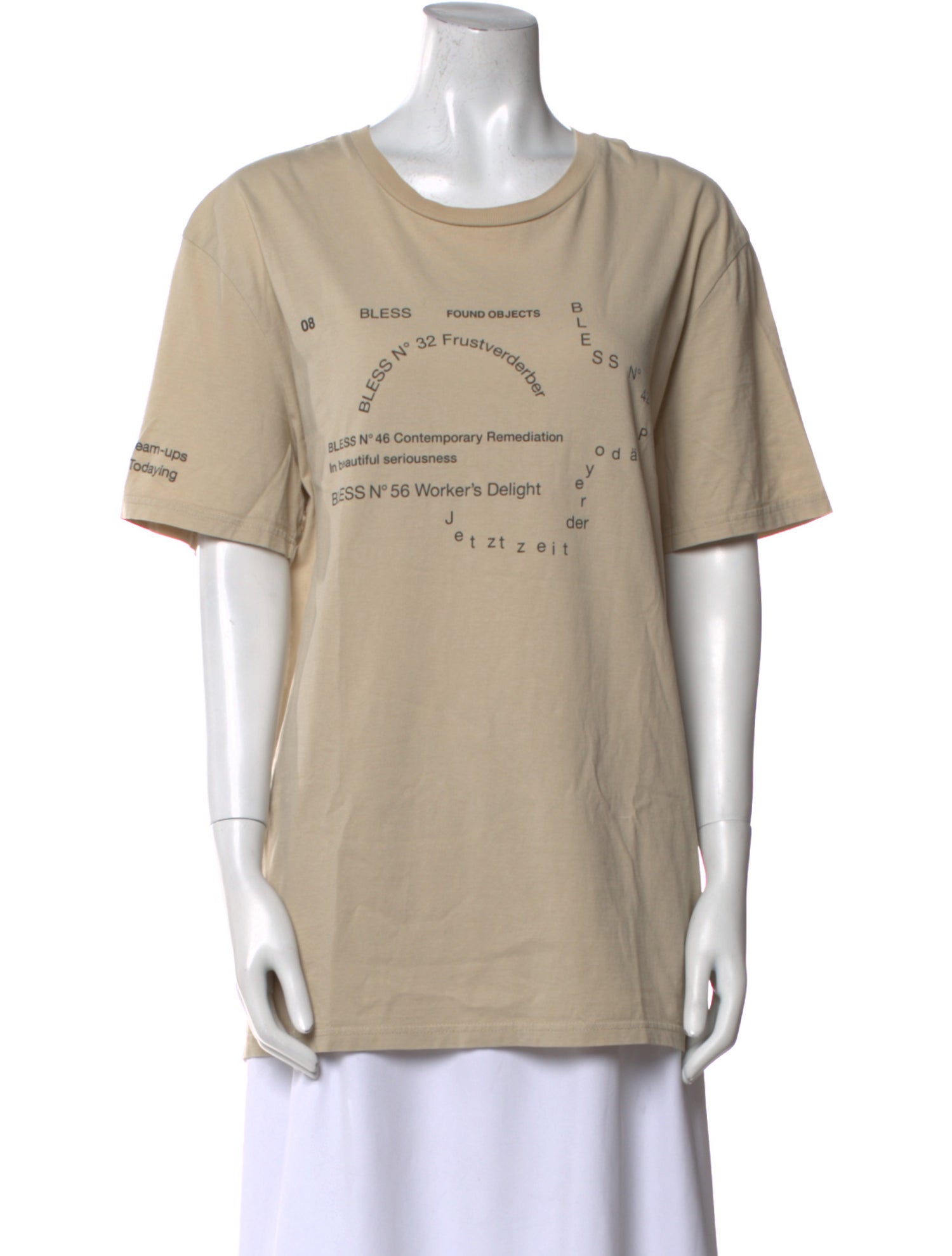 Bless Graphic Print Crew Neck T-Shirt