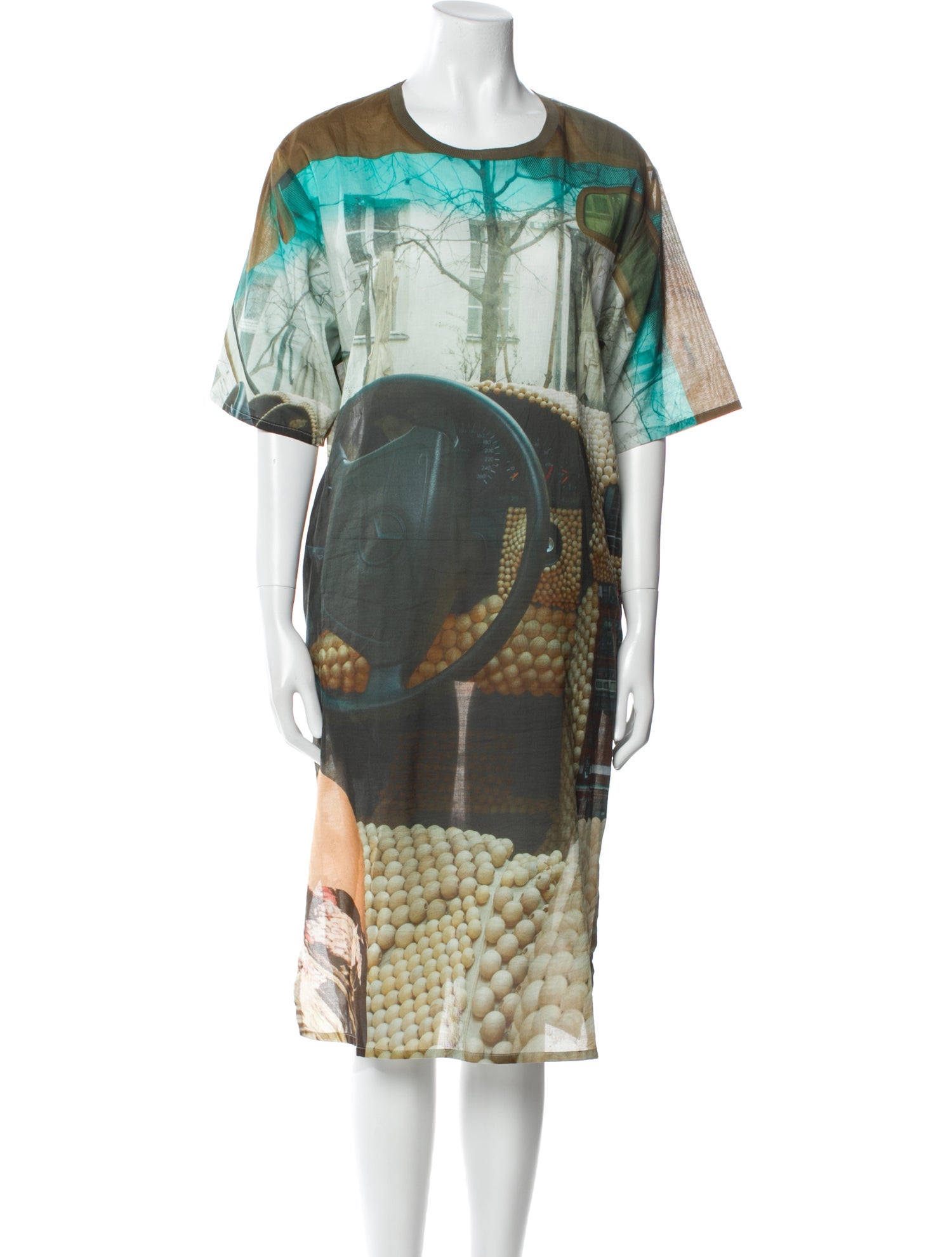 Bless Graphic Print Midi Length Dress