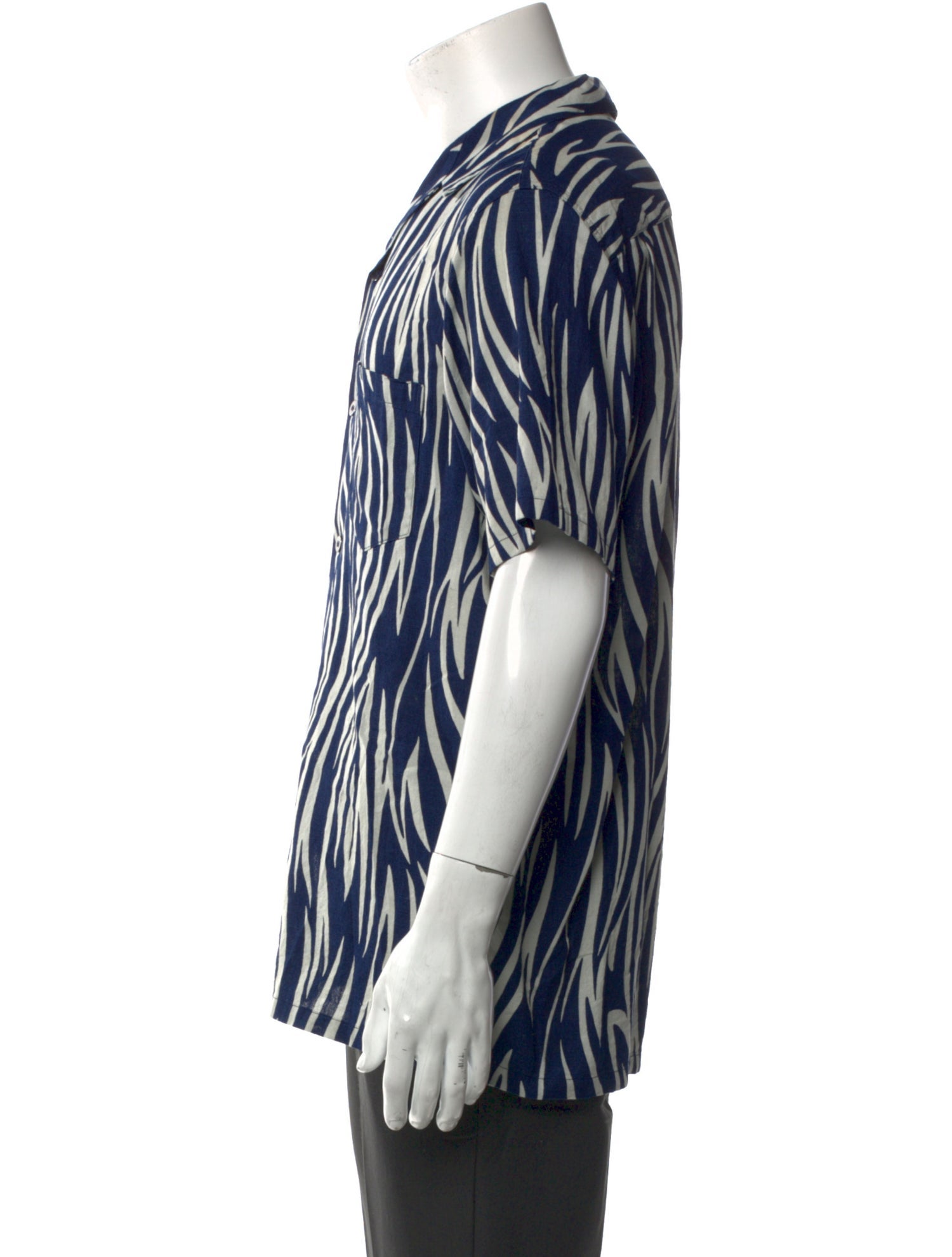 Blue Blue Japan Striped Short Sleeve Shirt
