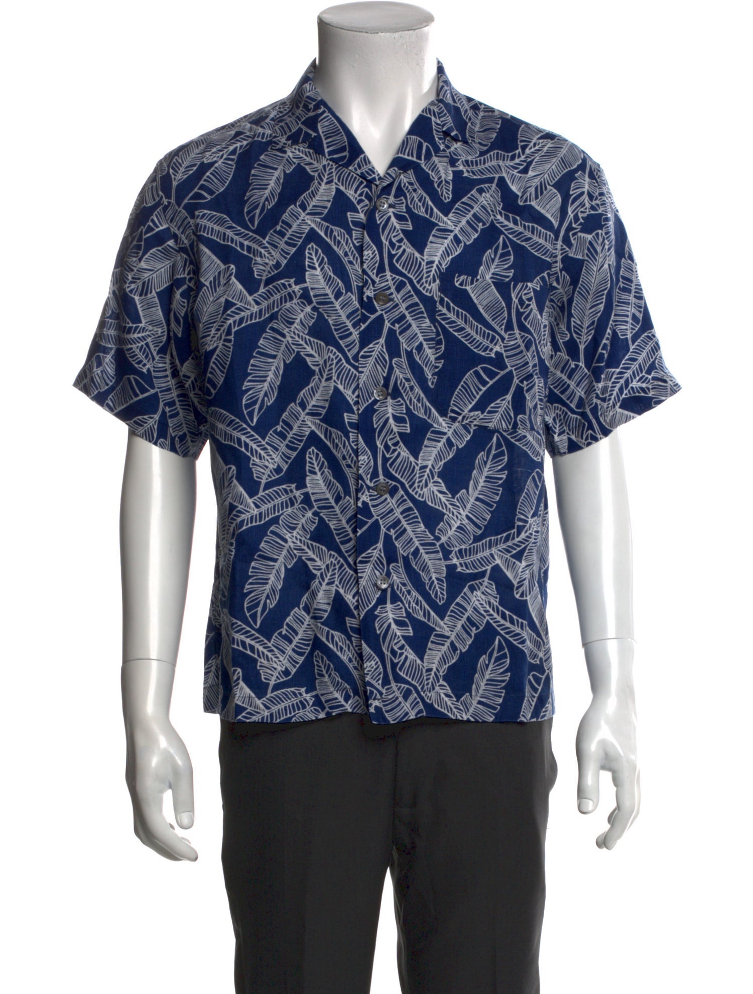 Blue Blue Japan Printed Short Sleeve Shirt