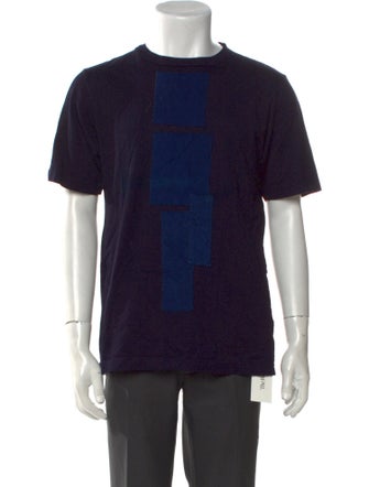 Blue Blue Japan Indigo Patch Graphic Print T-Shirt