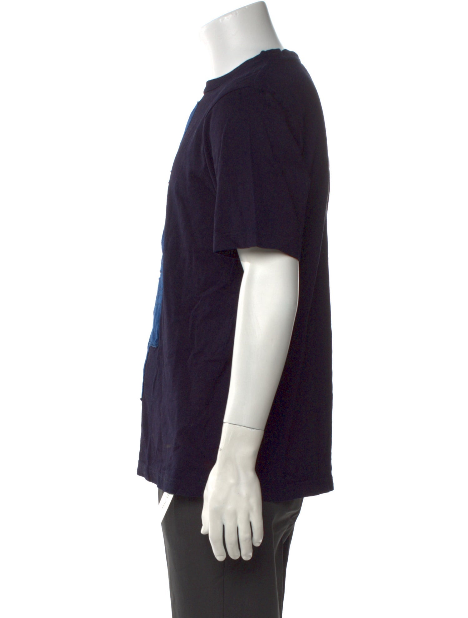 Blue Blue Japan Indigo Patch Graphic Print T-Shirt