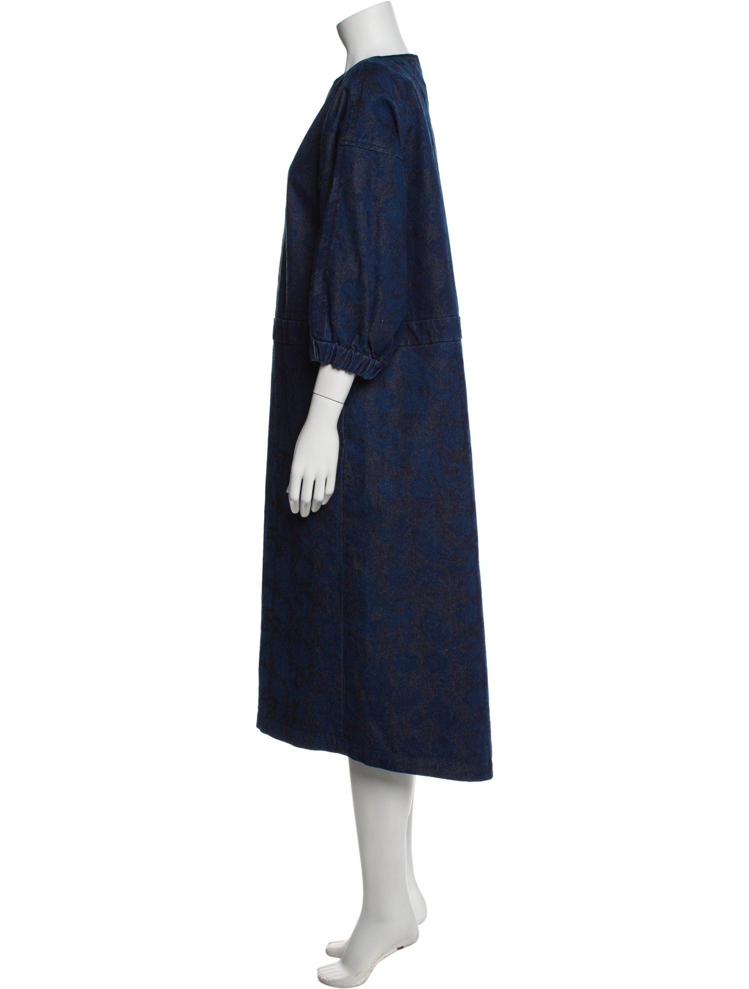 Blue Blue Japan Bateau Neckline Midi Length Dress w/ Tags