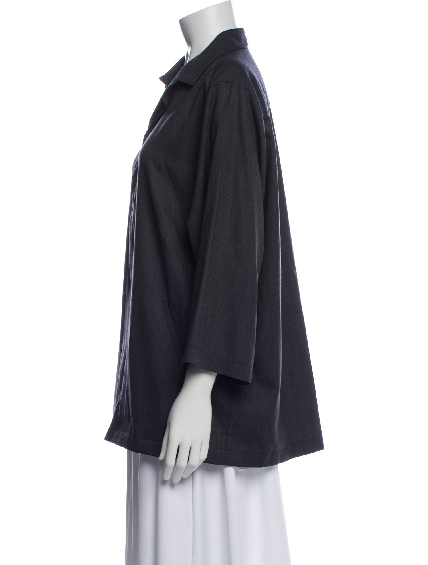 Blue Blue Japan Three-Quarter Sleeve Top