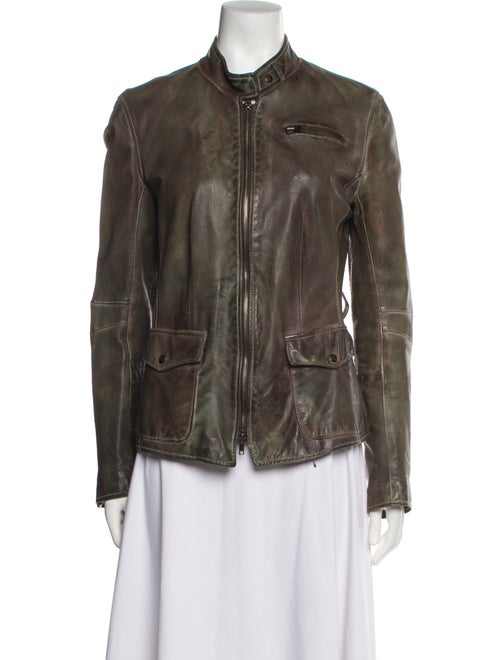 Blur Leather Biker Jacket