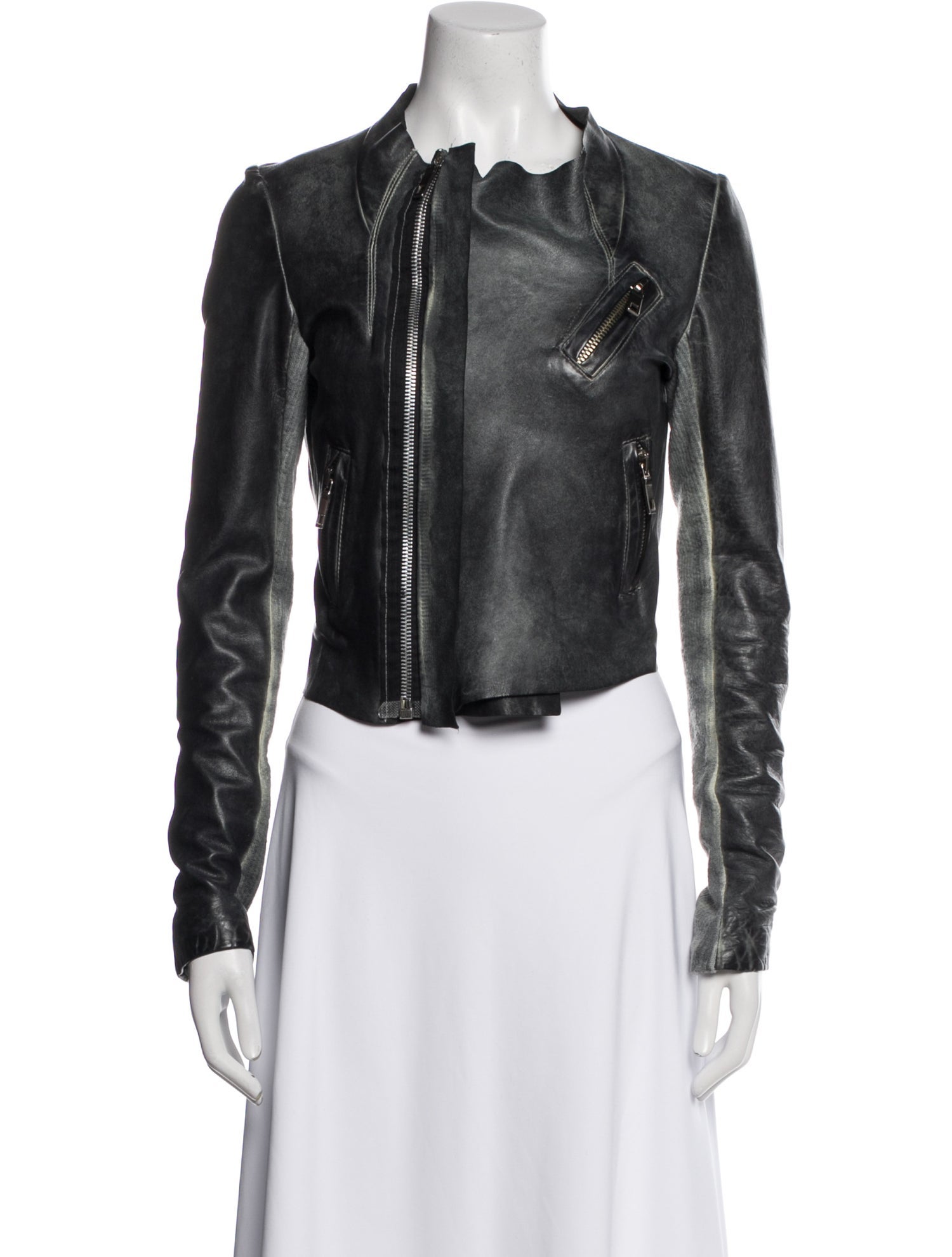 Blur Leather Biker Jacket