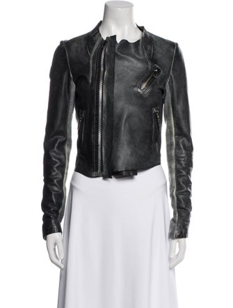 Blur Leather Biker Jacket