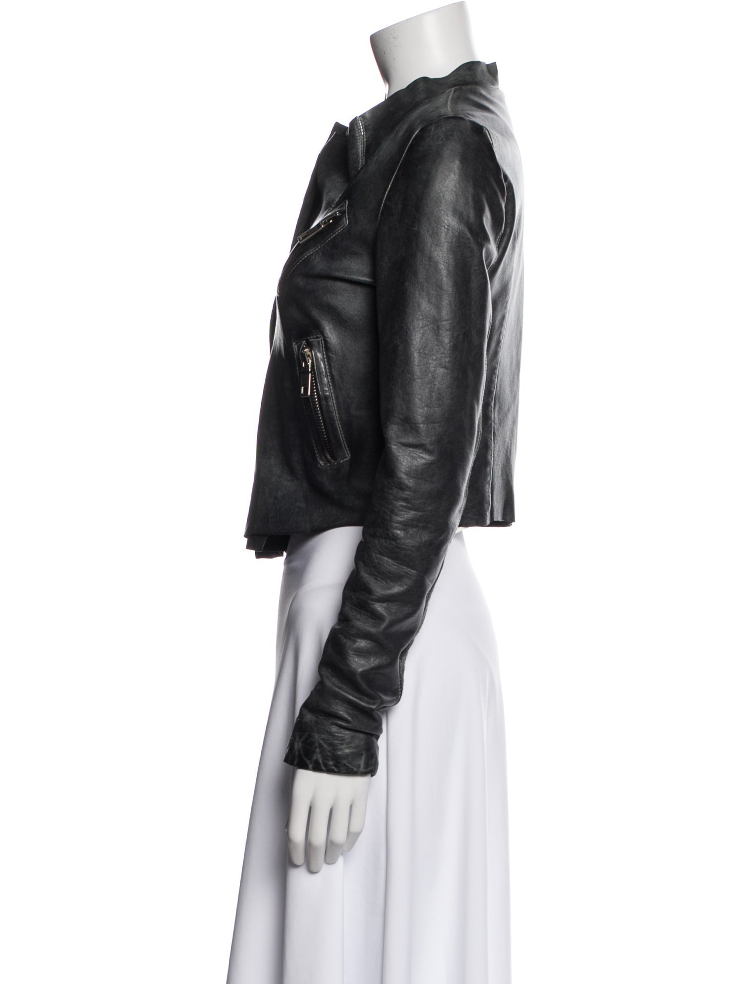 Blur Leather Biker Jacket