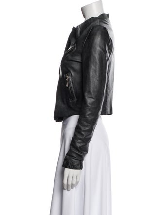 Blur Leather Biker Jacket