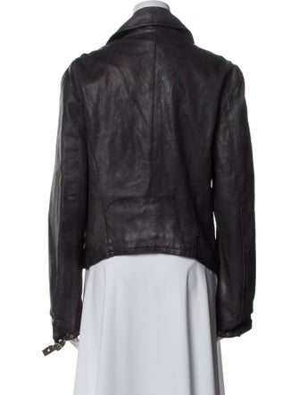 Blur Leather Biker Jacket