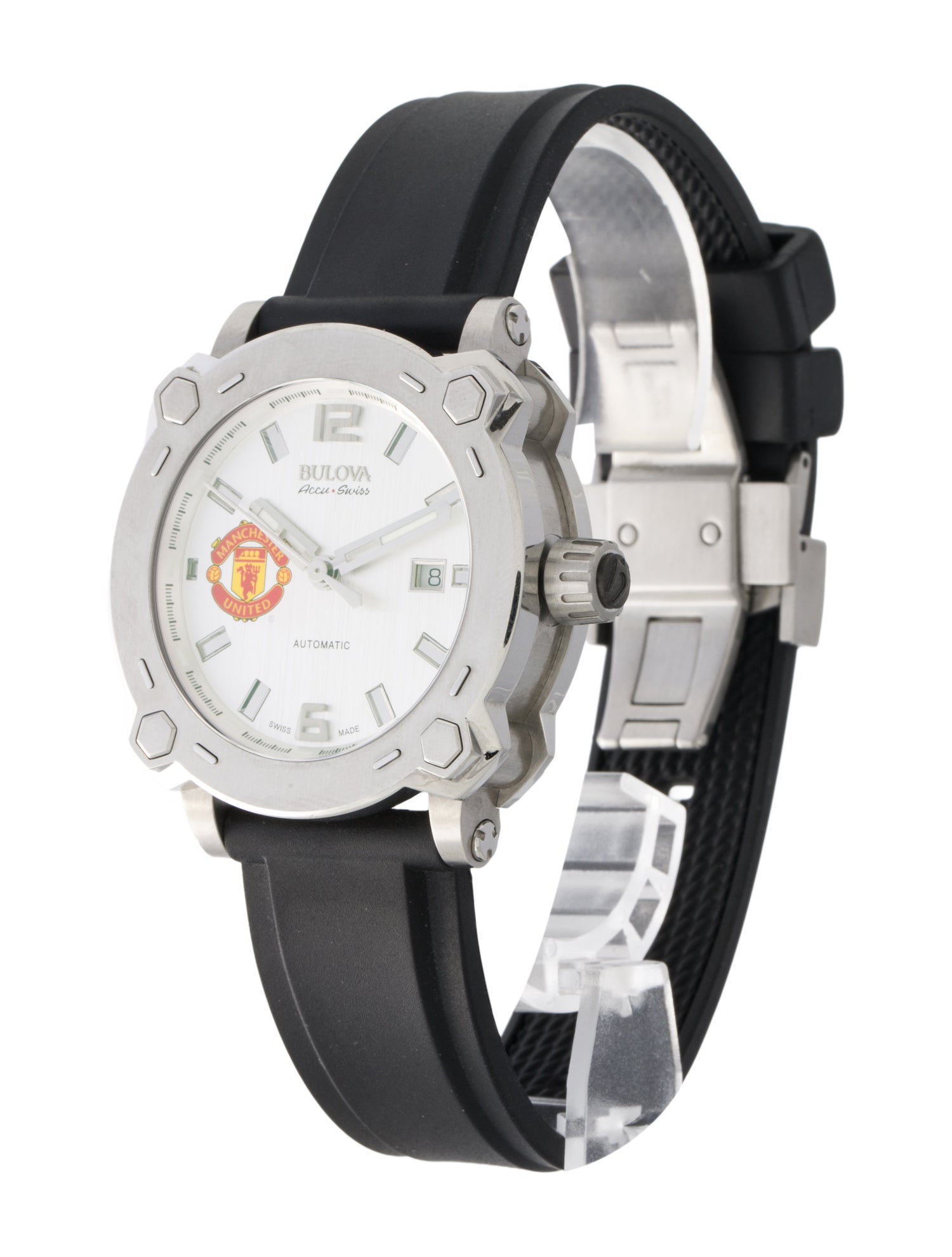 Bulova x Manchester United Accu-Swiss Percheron Watch