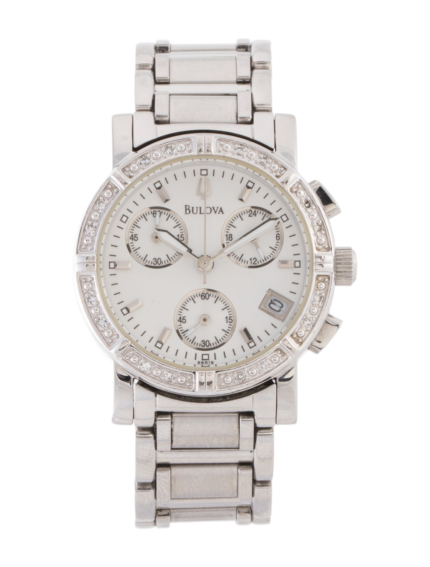 Bulova Diamond Chronograph Watch