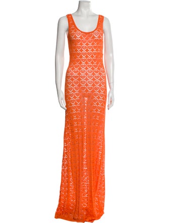 Marco Rambaldi Printed Long Dress