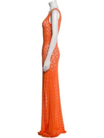 Marco Rambaldi Printed Long Dress
