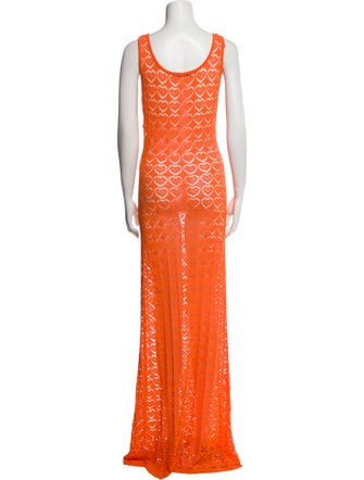 Marco Rambaldi Printed Long Dress