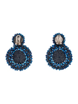 Bibi Marini Beaded Earclip Drop Earrings