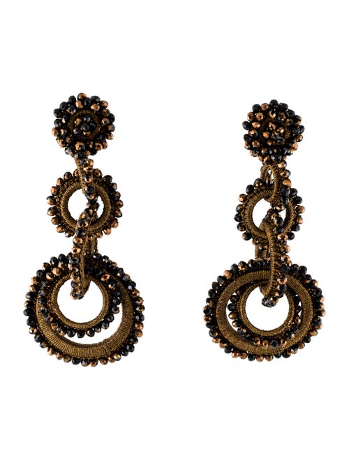 Bibi Marini Beaded Earclip Drop Earrings