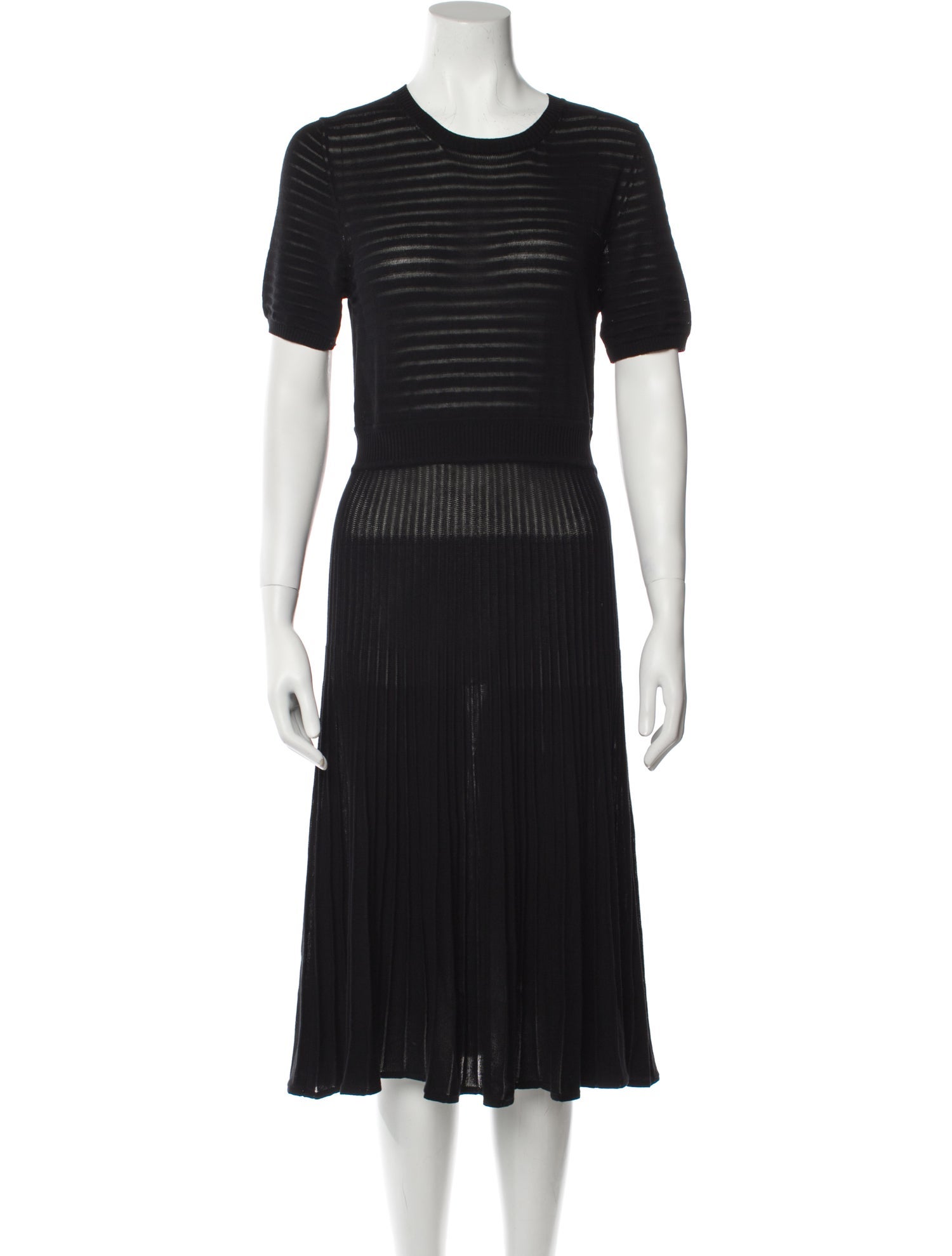 Bruno Manetti Crew Neck Midi Length Dress
